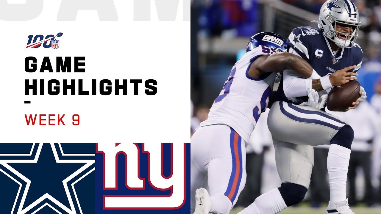 Cowboys vs giants 2019 iconic moments that marked the season