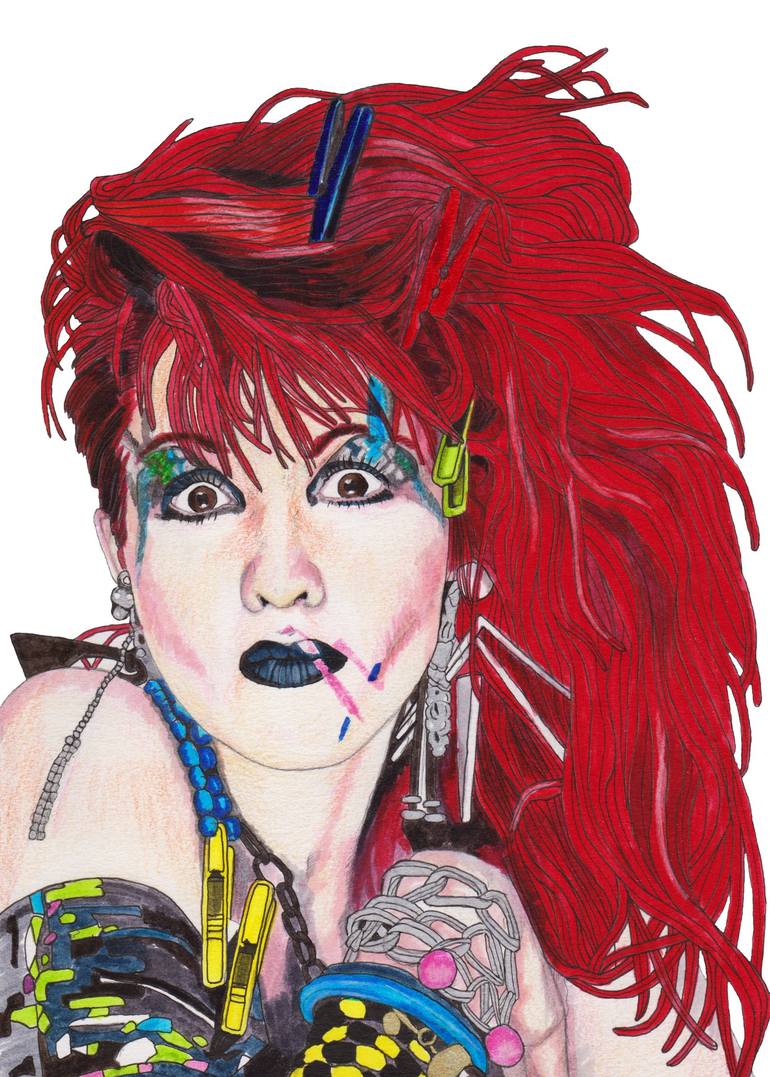 Cyndi lauper art celebrating the heroic spirit of creativity