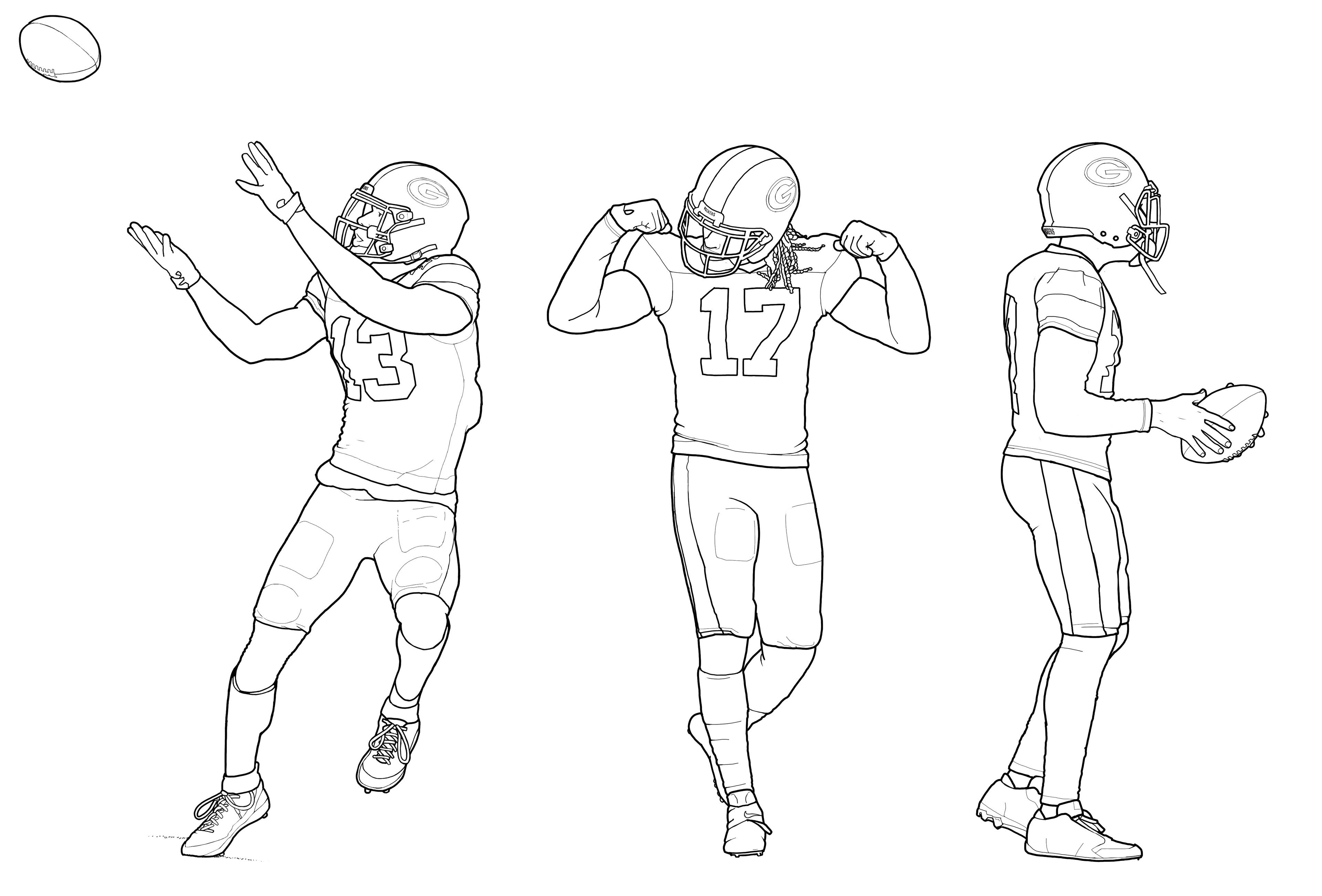 Game-changing davante adams coloring pages for sports fans everywhere