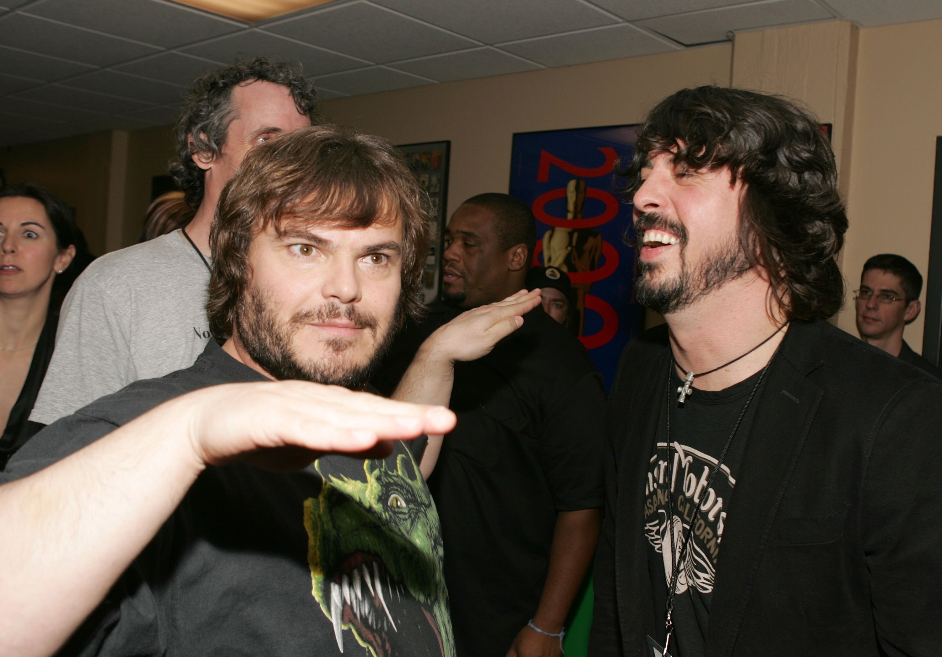 Invincible moments of dave grohl and jack black in music history