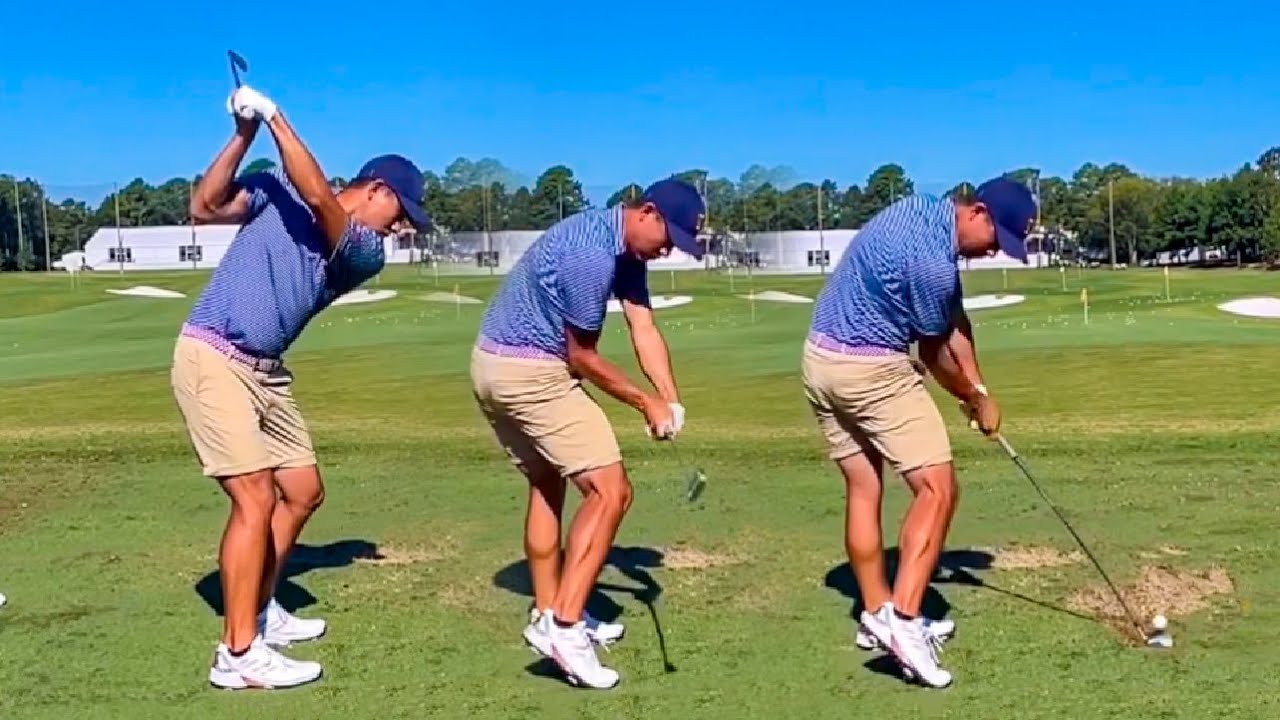 Rory mcilroy swing sequence down the line for fast-paced success