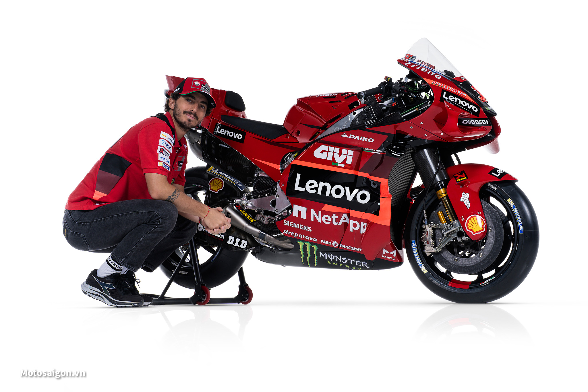 Passionate about speed and style the 2023 ducati motogp bike