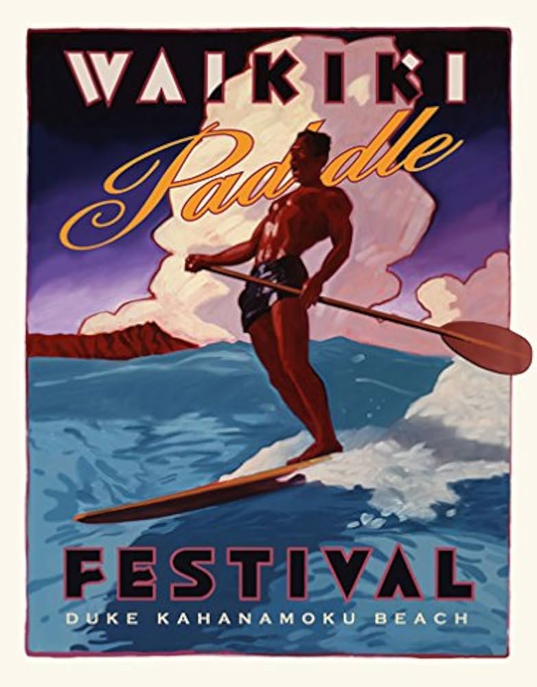 Duke kahanamoku poster a luxurious tribute to a surfing legend