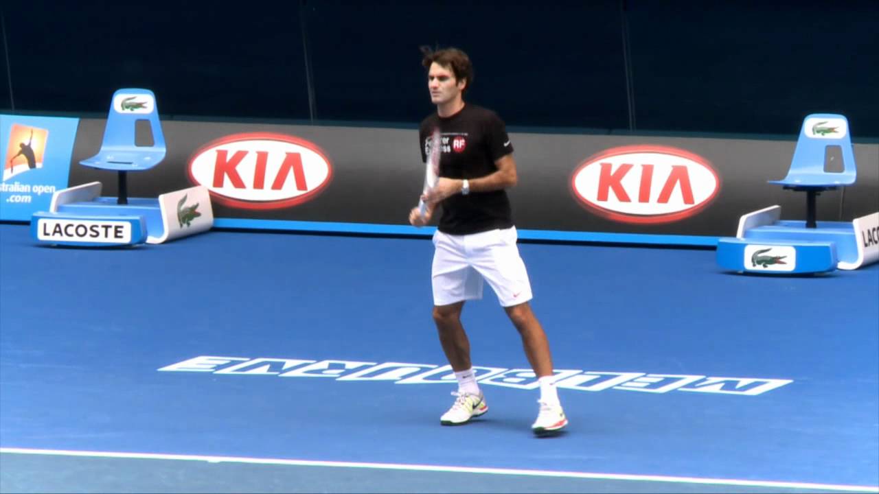 Federer practice sessions reveal fearless determination and skill