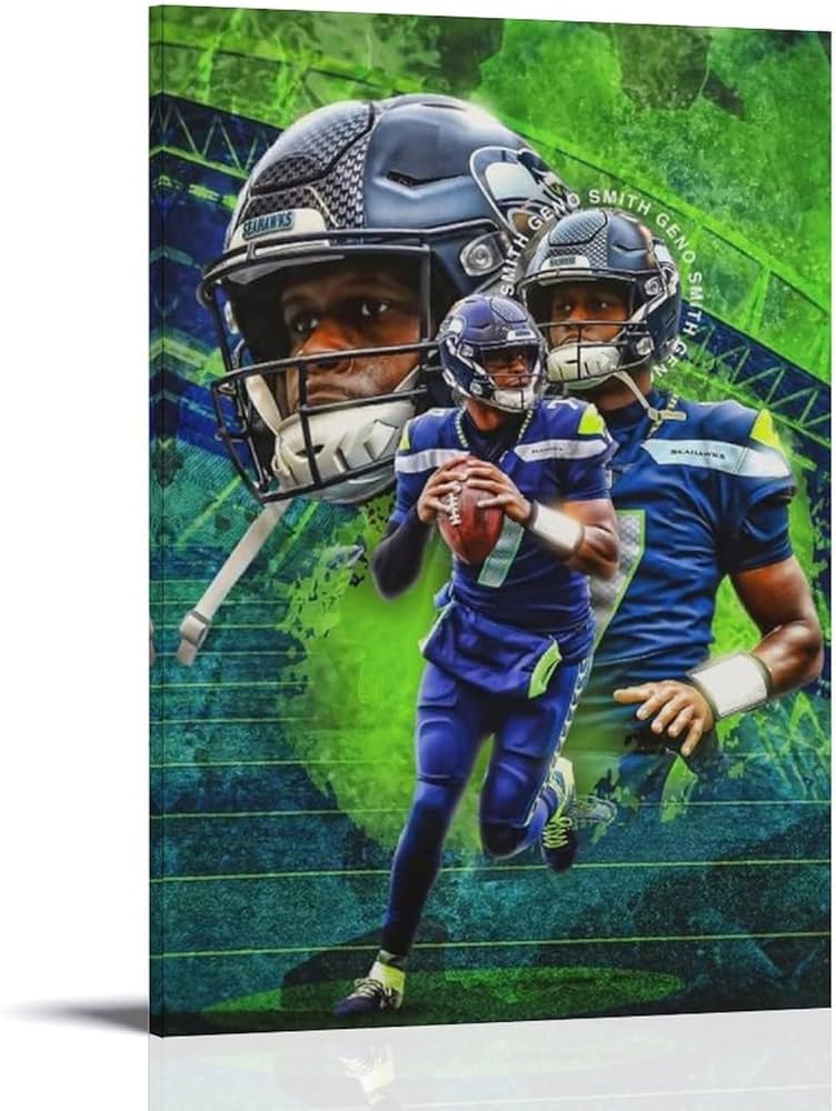 Geno smith poster showcasing perseverance and determination in sports