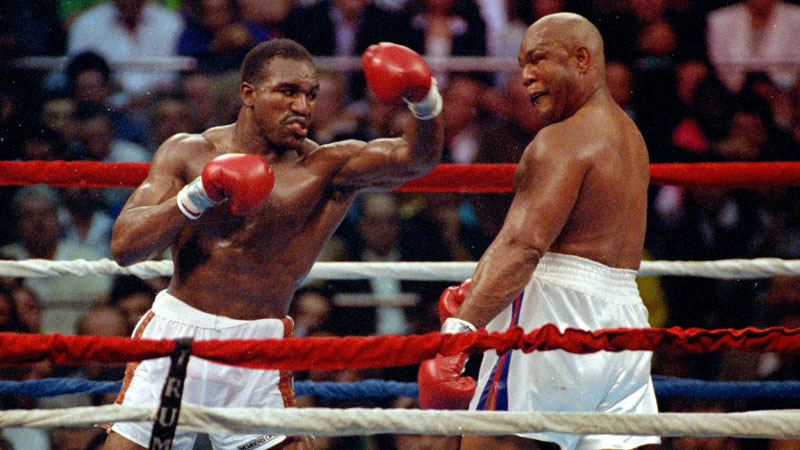 George foreman and holyfield fight showcasing true sports inspiration