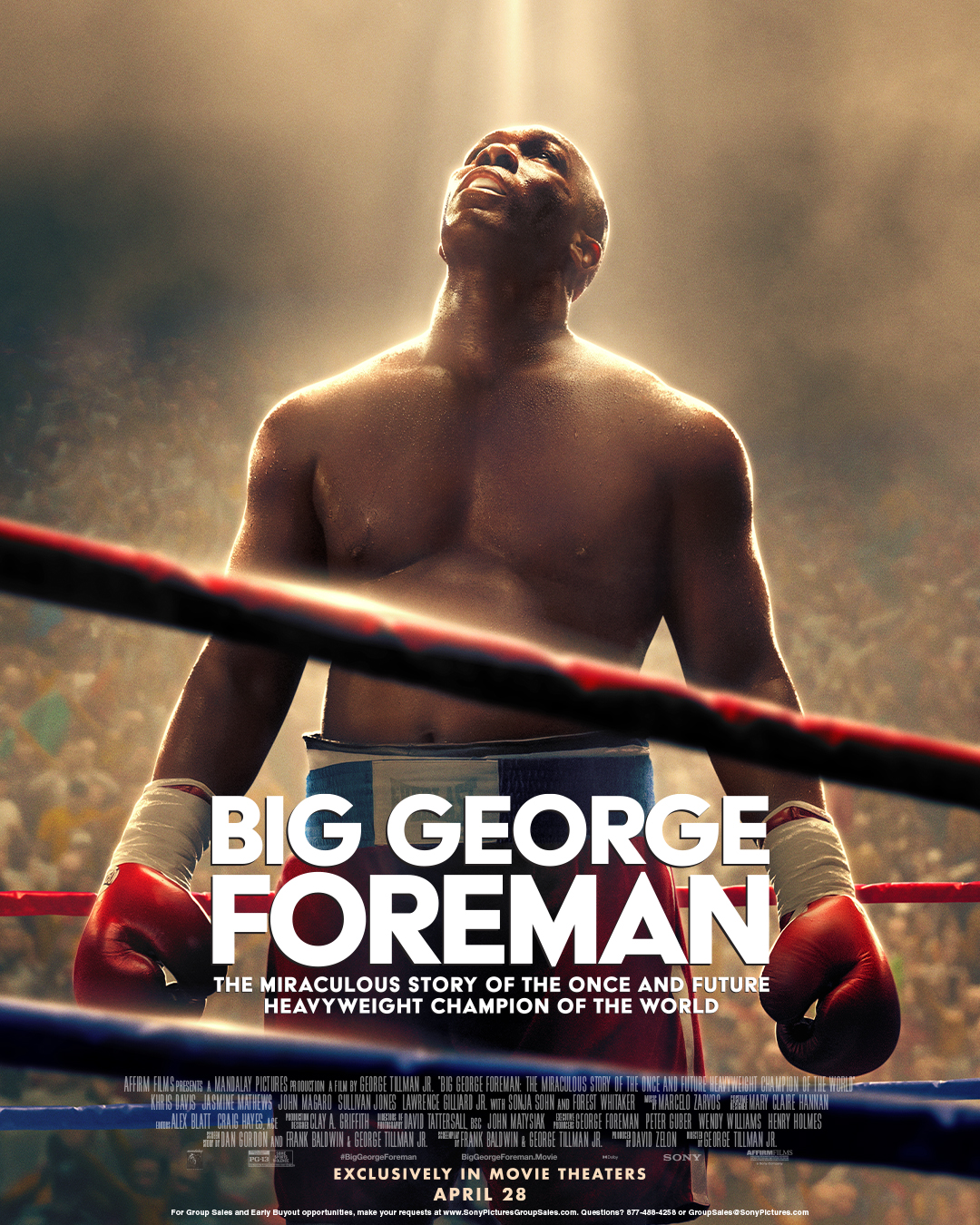 George foreman poster in sleek design for boxing enthusiasts