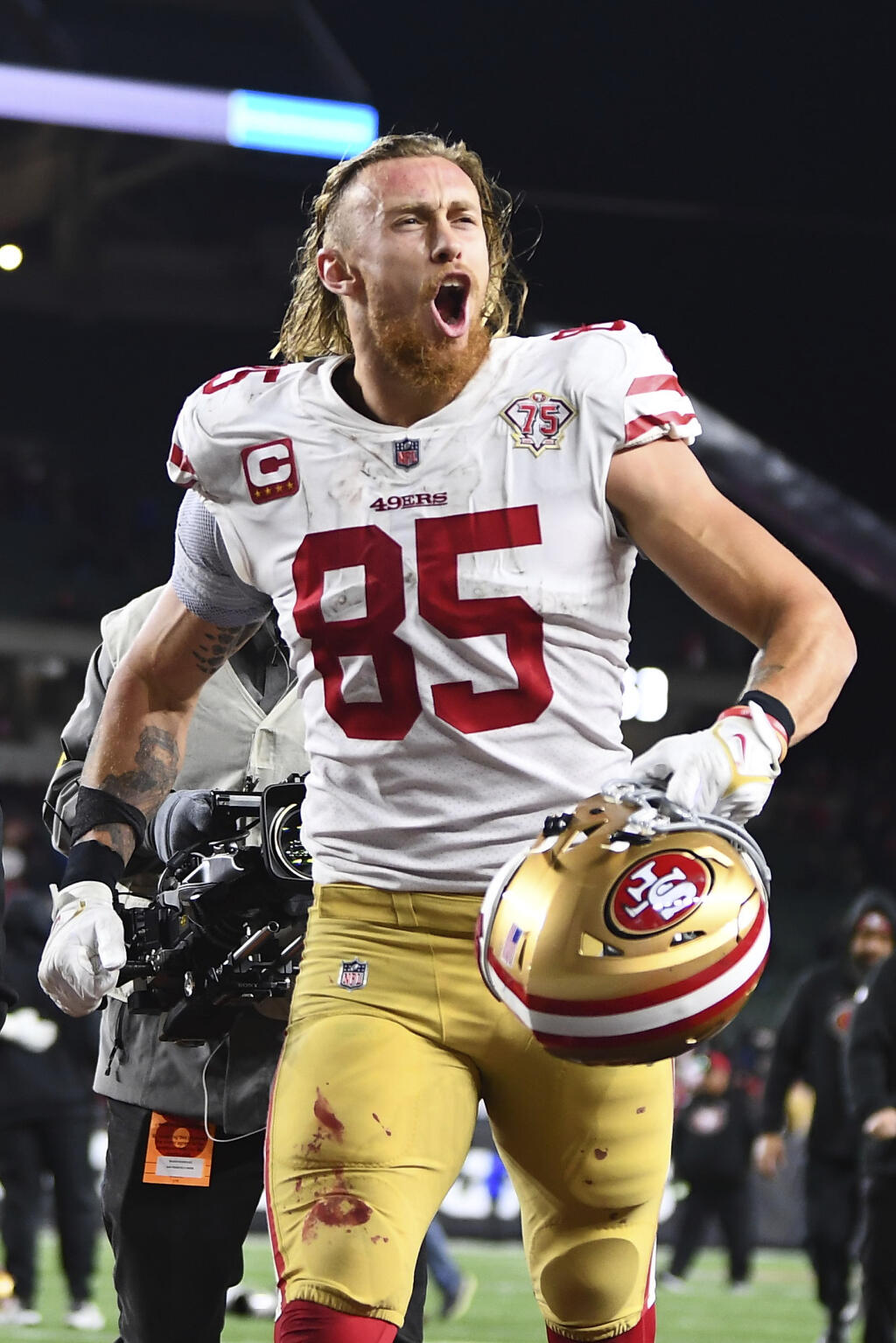 Electrifying george kittle images that capture his unstoppable spirit