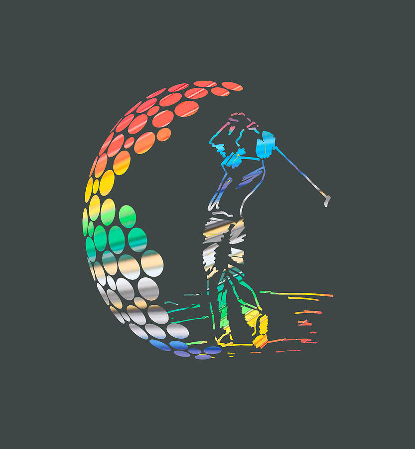 Cool golf art that captures the unstoppable spirit of the game
