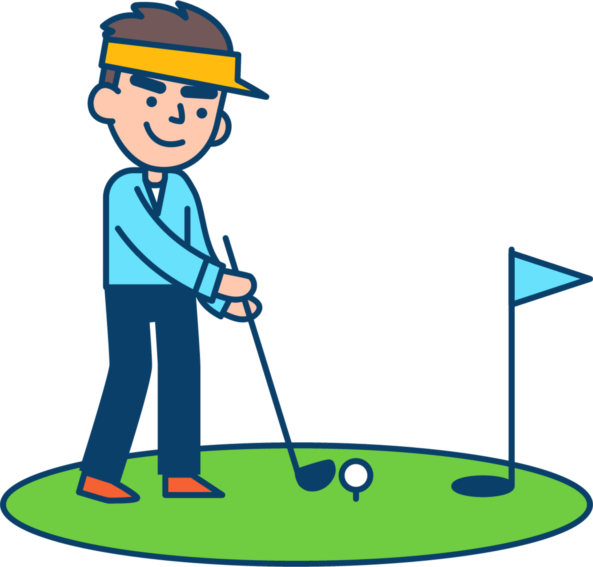 Formidable golf illustrations that capture the spirit of the game