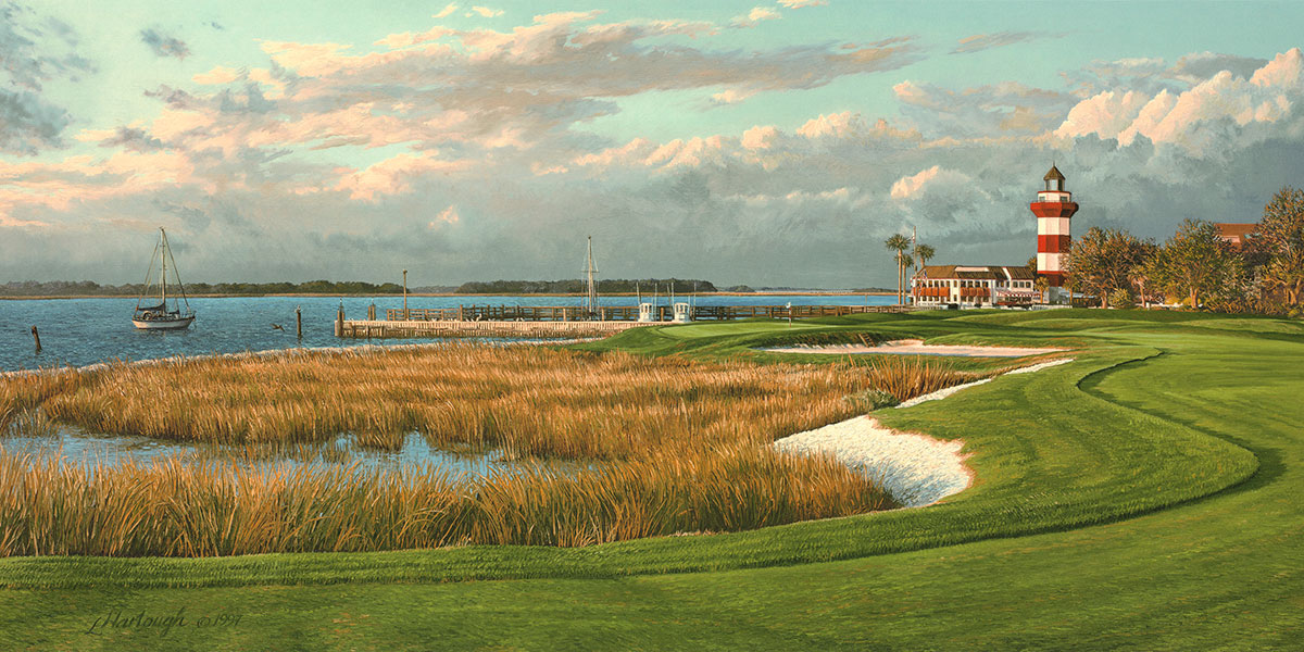 Unparalleled views from the harbour town 18th hole golf experience