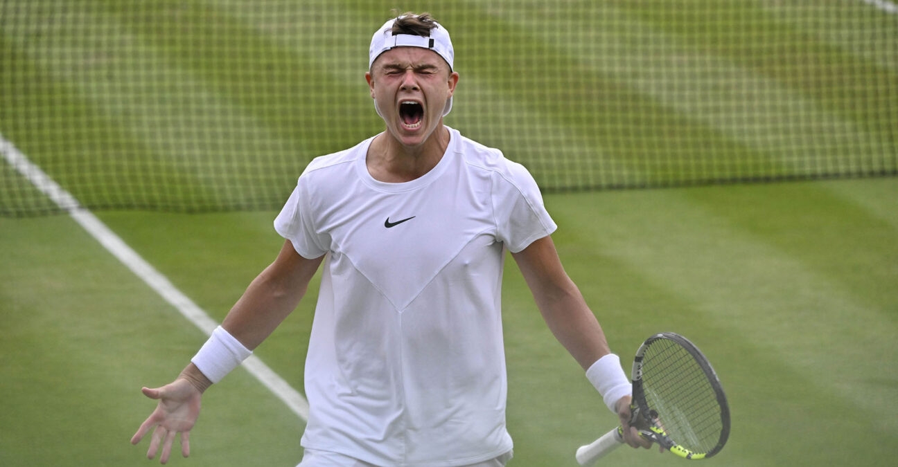 Competitive highlights of holger rune at wimbledon 2023 showcase talent