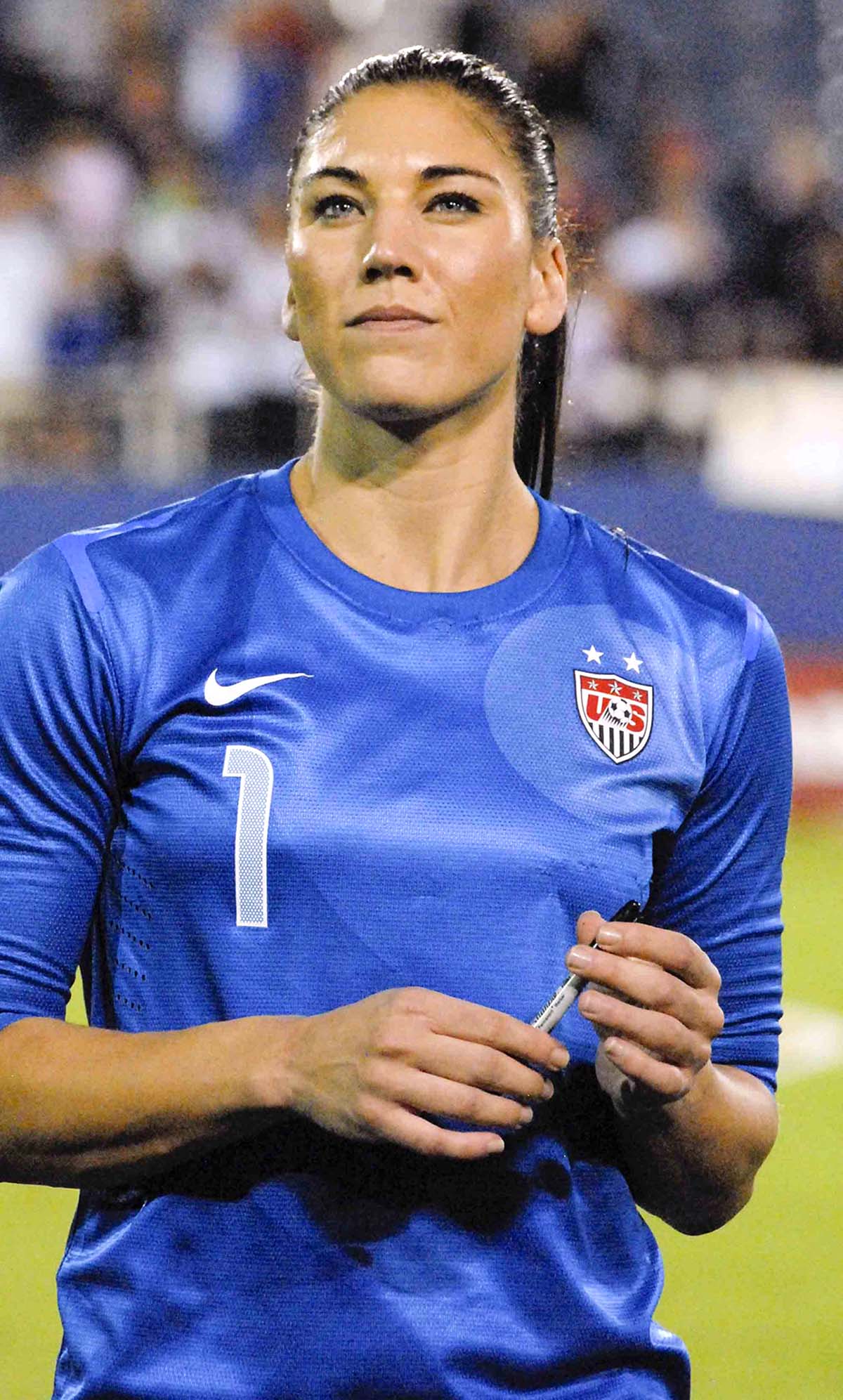 Championship-level hope solo images capturing her iconic moments