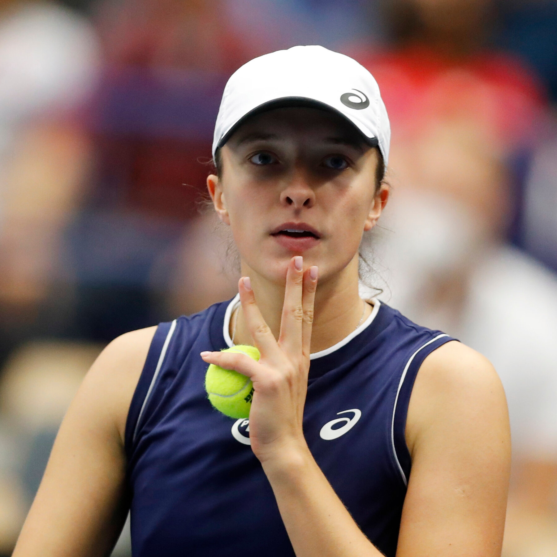 Competitive moments with iga swiatek showcasing her cute charm
