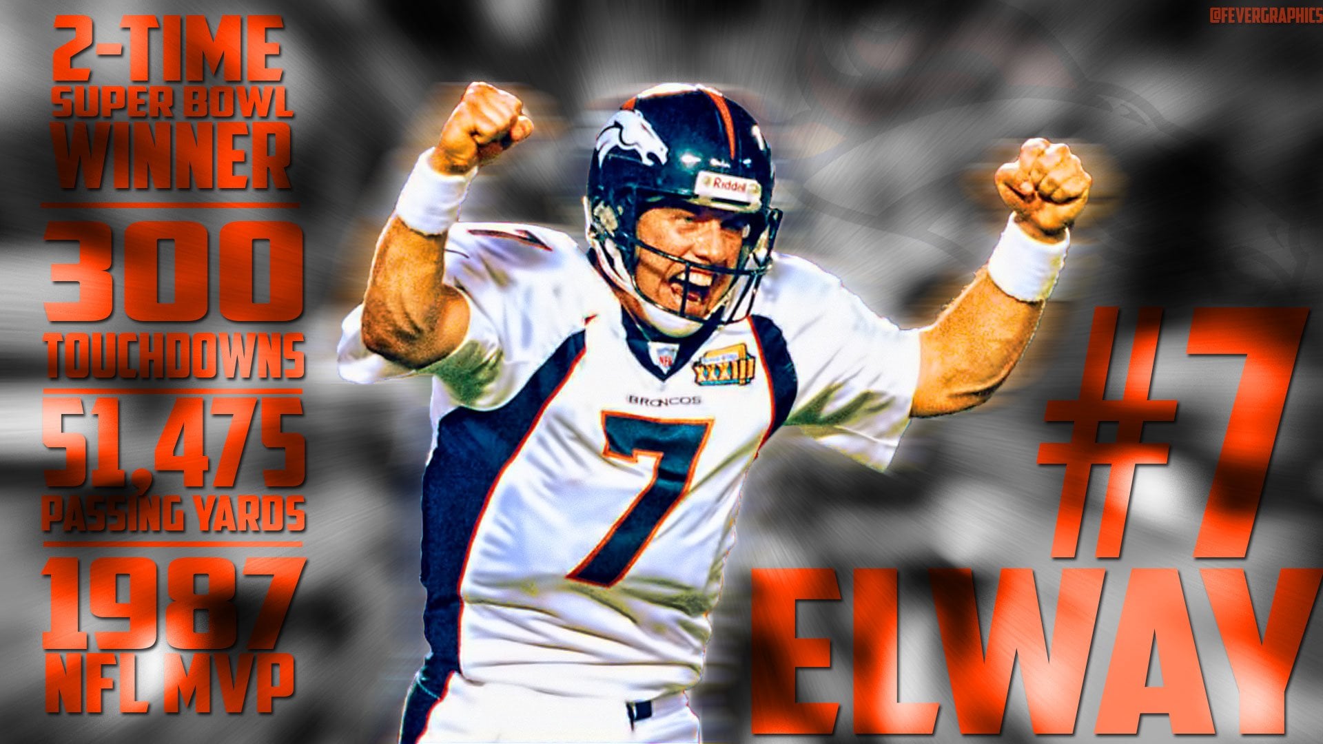 John elway wallpaper inspires courageous fans with bold designs