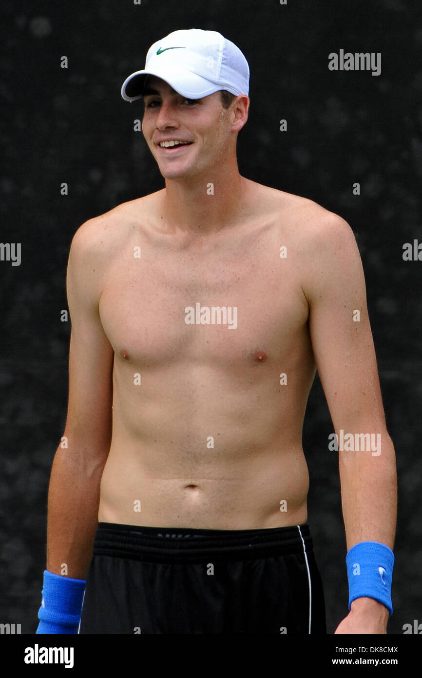John isner shirtless showcasing his perseverance in sports success