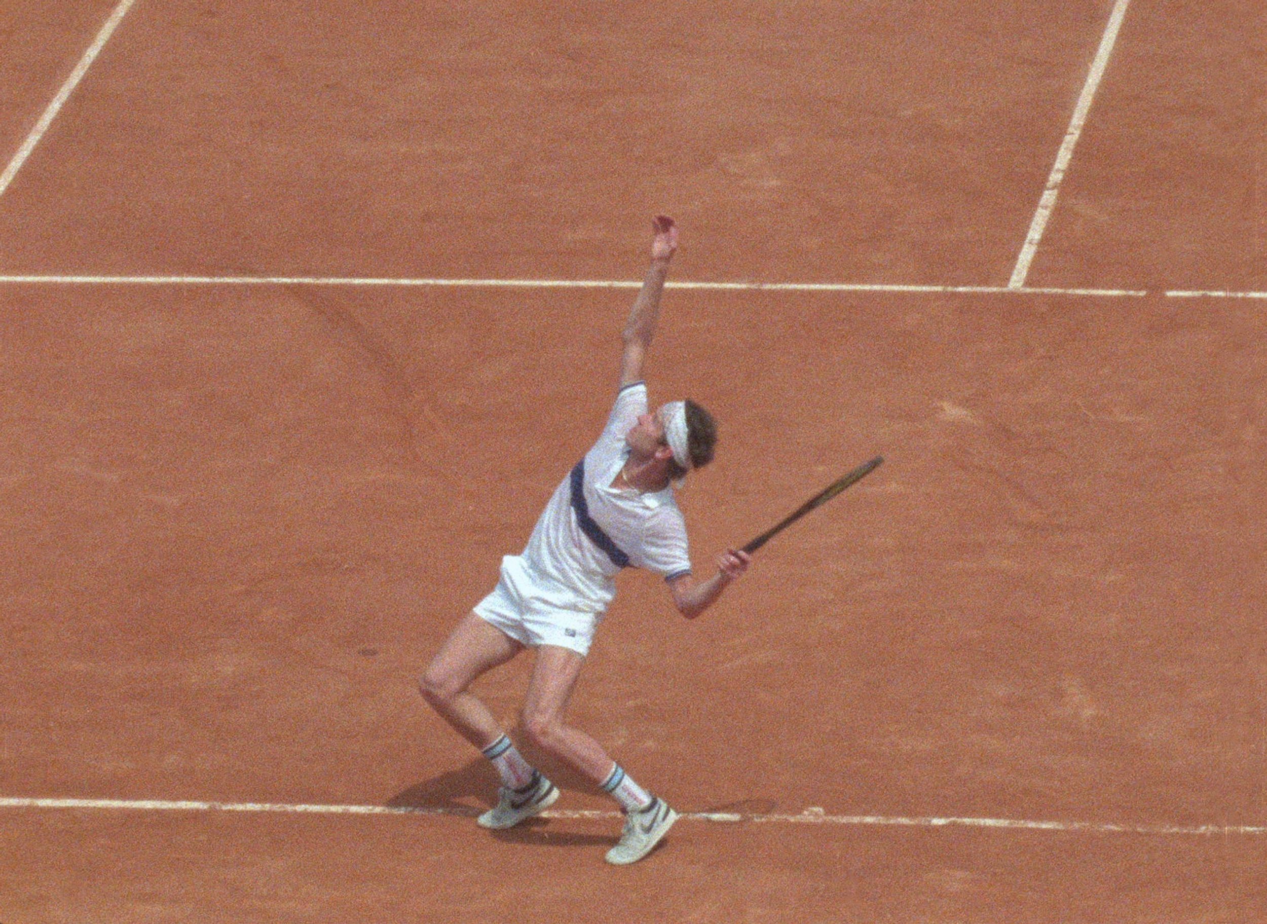 John mcenroe serve relentless power and precision on the court