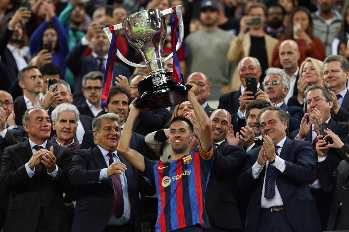 La liga trophy 2023 an innovative celebration of spanish football