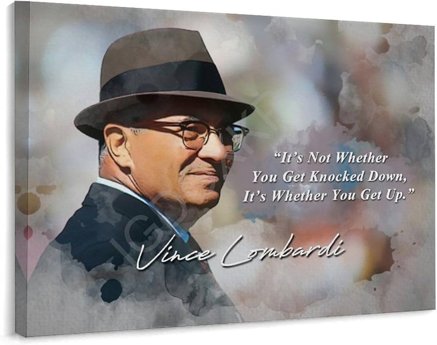 Trailblazing vince lombardi poster to inspire your sports journey