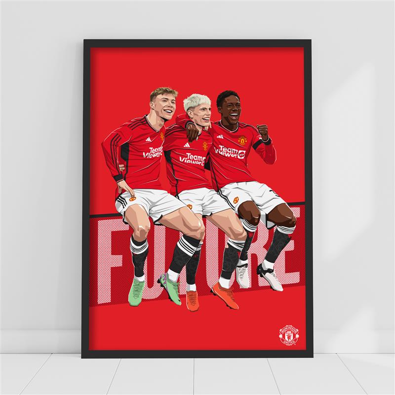 Functional man united poster designs to elevate your fan cave decor