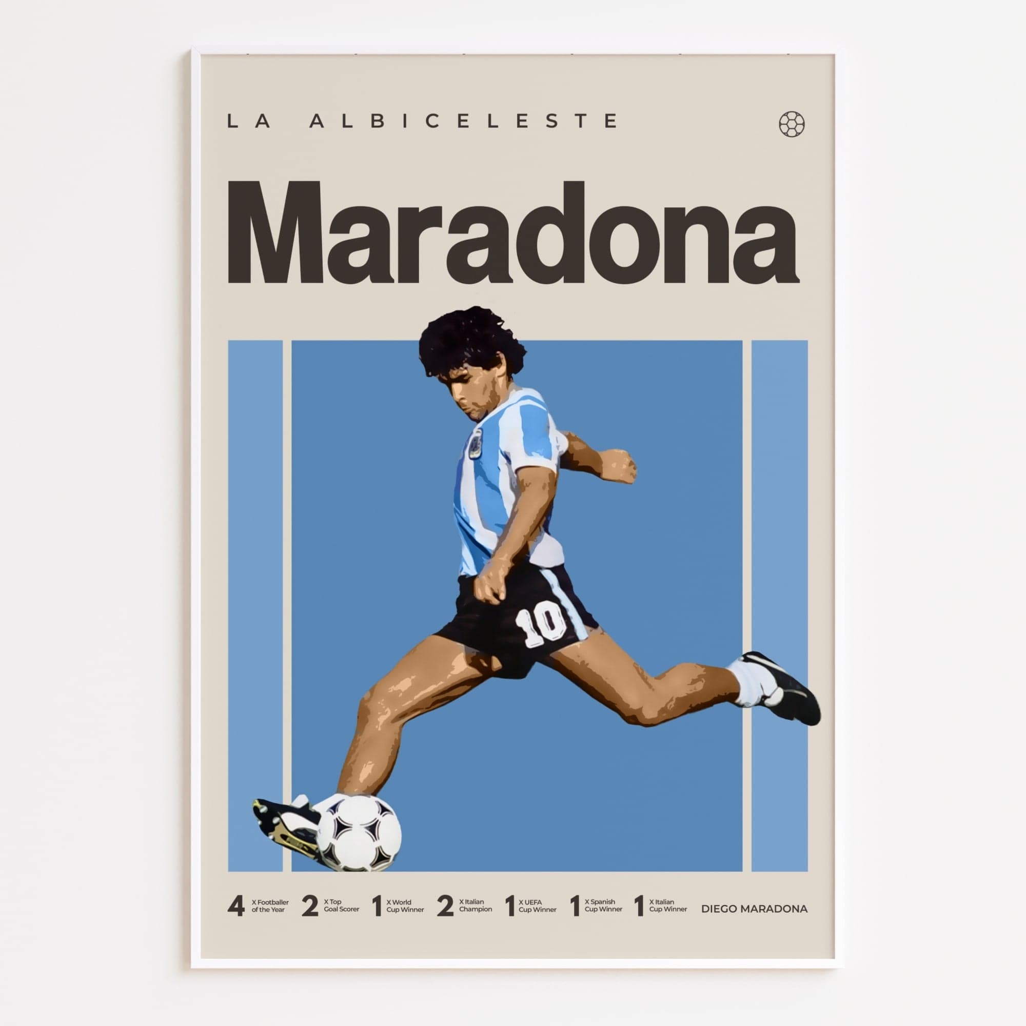 Discover stunning diego maradona poster designs for every fan