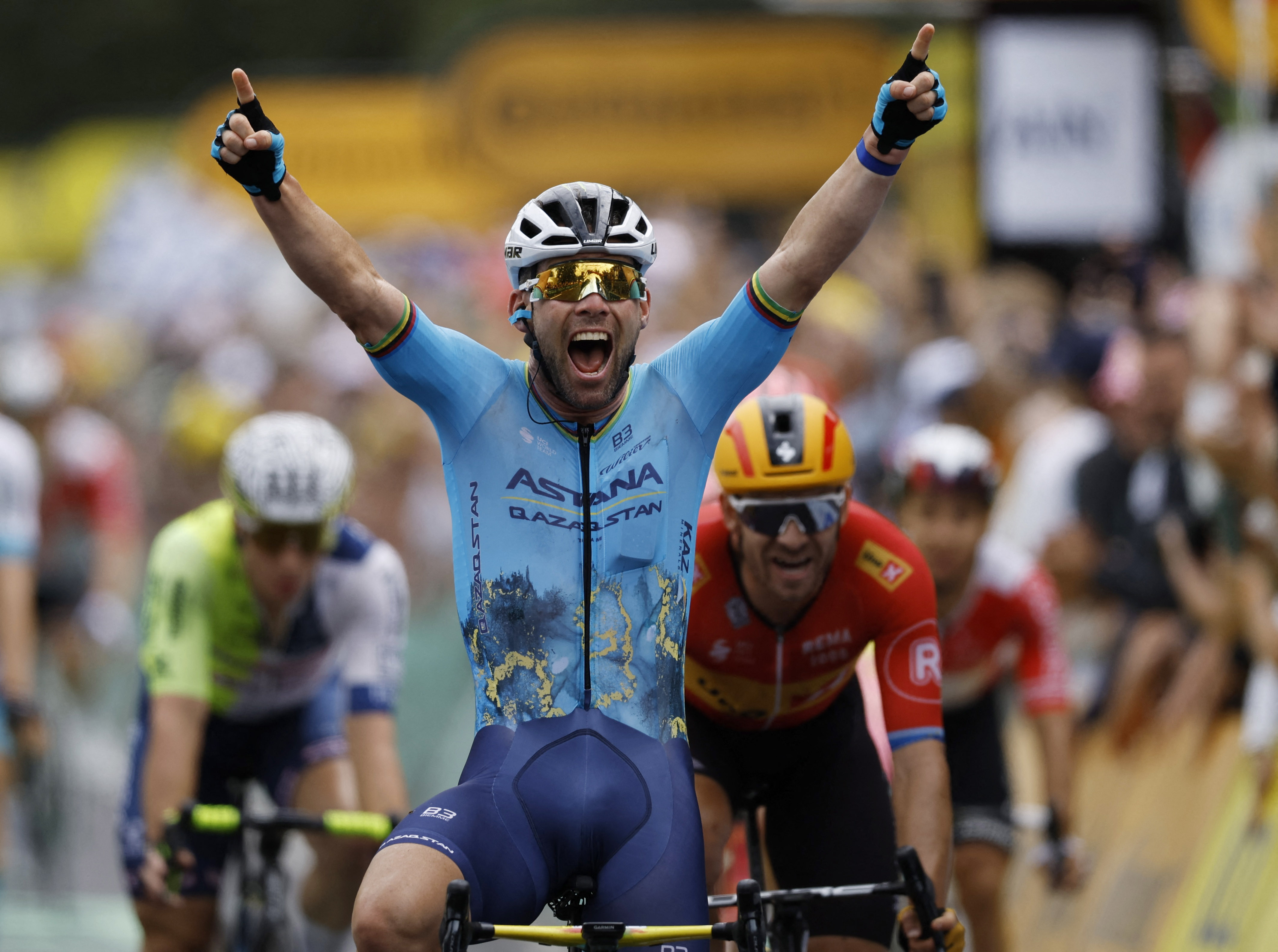 Competitive edge of mark cavendish in the tour de france 2024