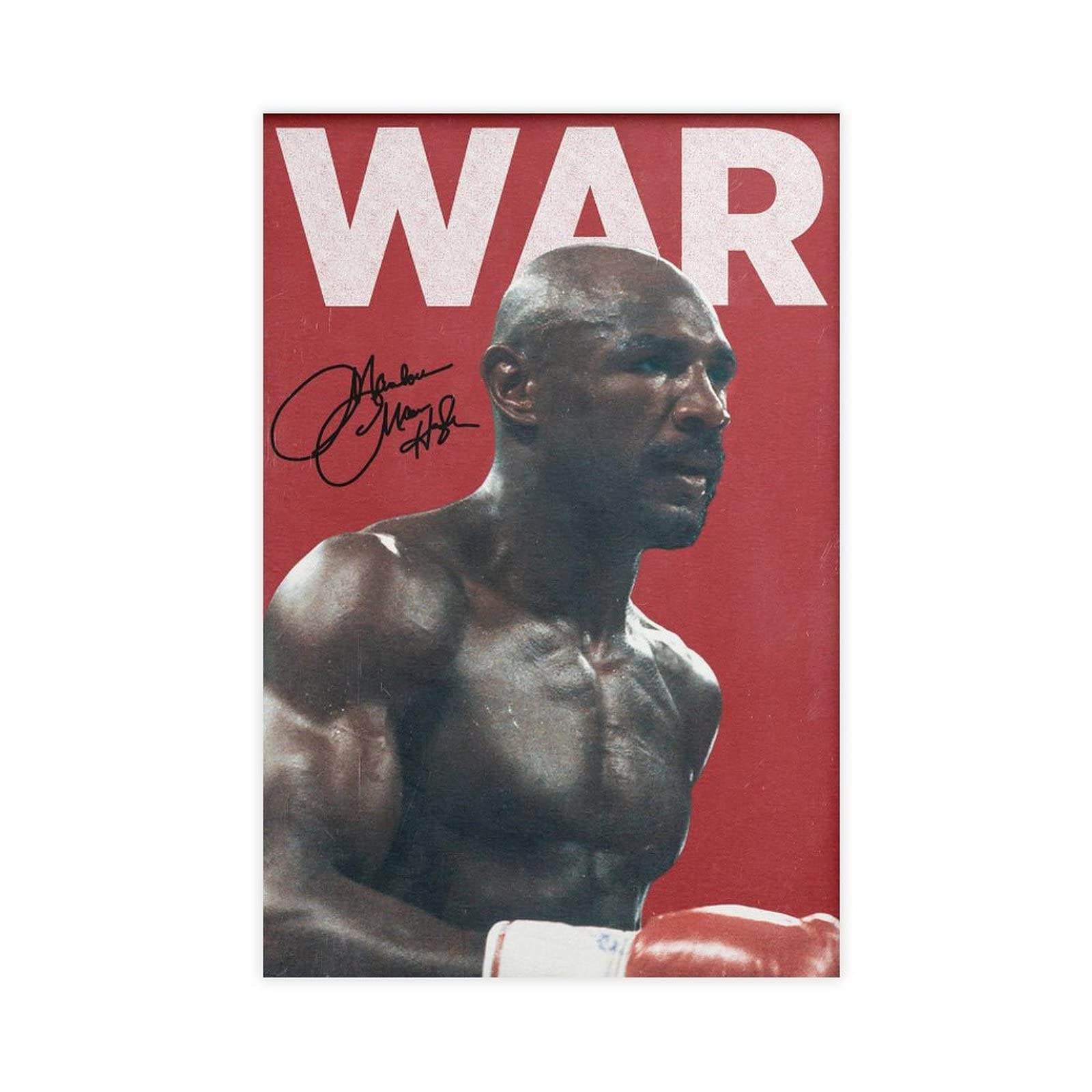 Marvin hagler poster showcases the fearless spirit of a champion