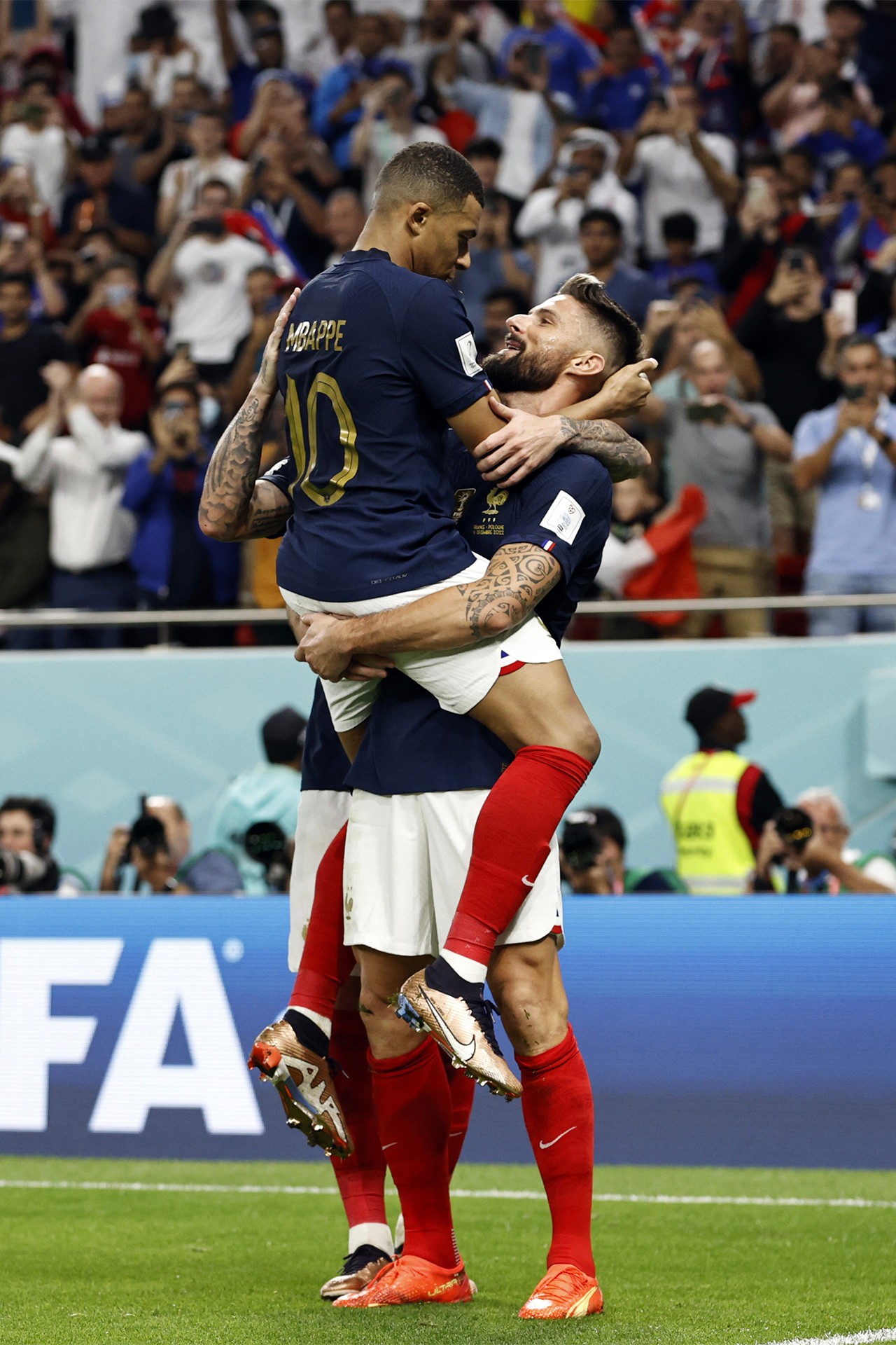 Heritage of friendship captured in stunning mbappe and giroud photo