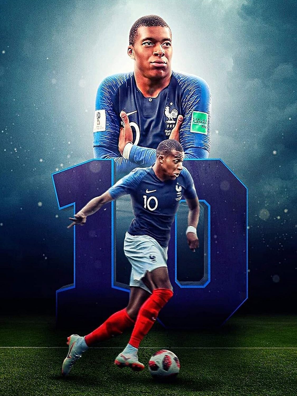 Sophisticated and stunning mbappe wallpaper posters for fans everywhere