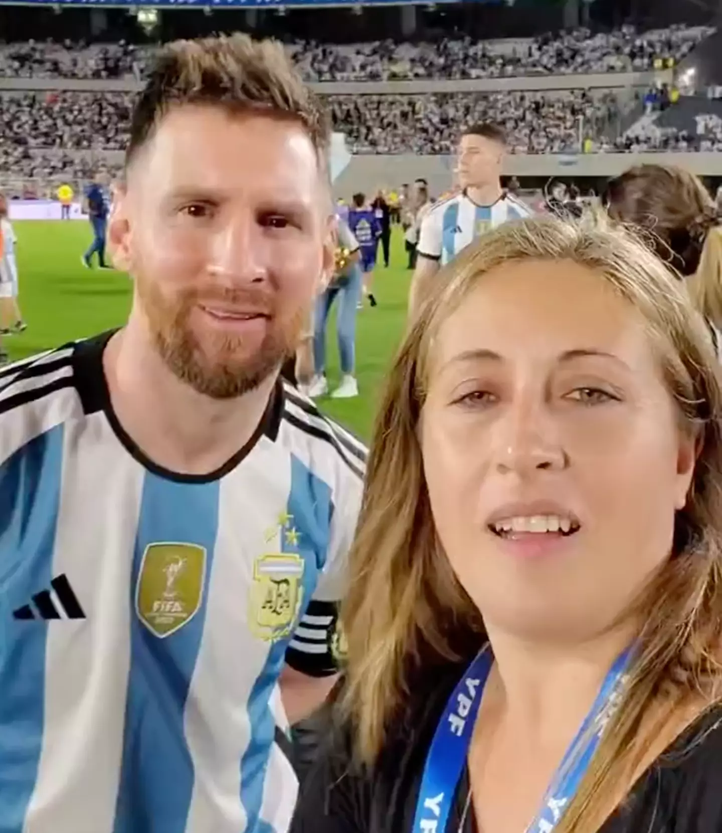 Unity in sports as messi captures moments with adoring fans