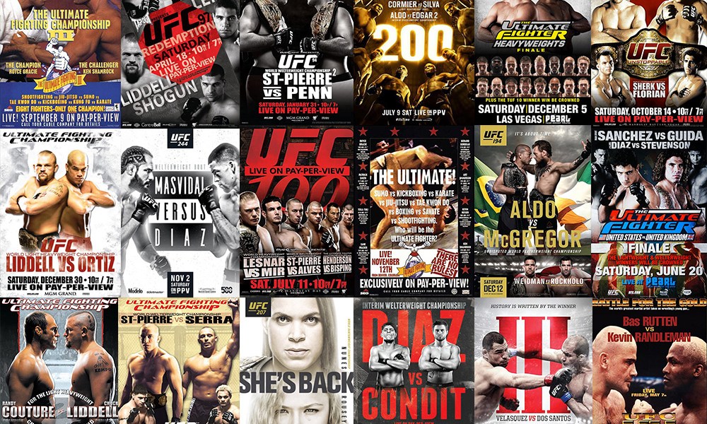 Courageous mma posters that showcase the spirit of fierce competition