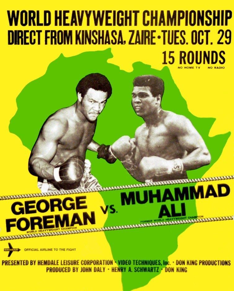 Unstoppable muhammad ali vs george foreman poster for true fans