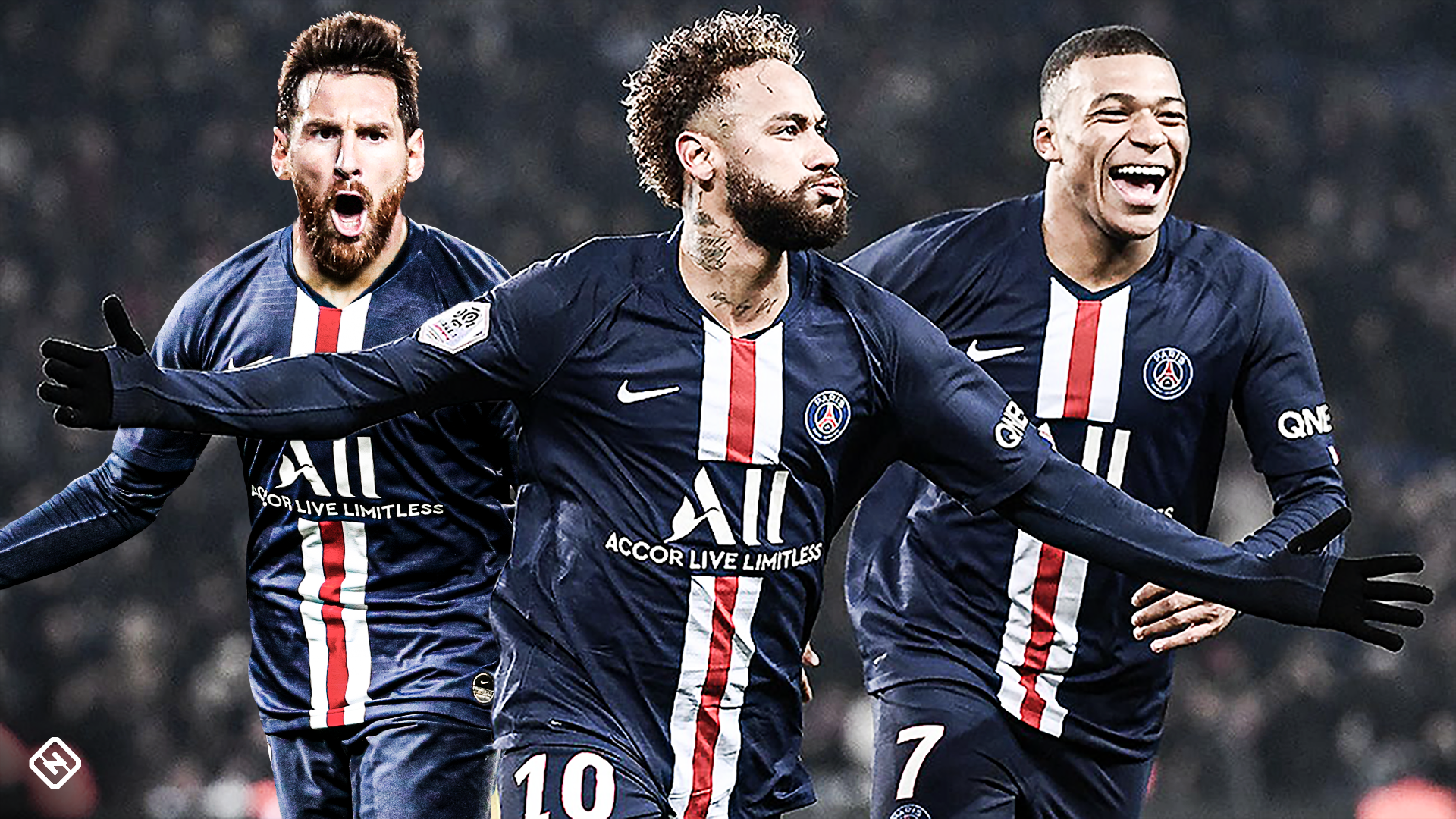 Energetic neymar and mbappe and messi are redefining football greatness