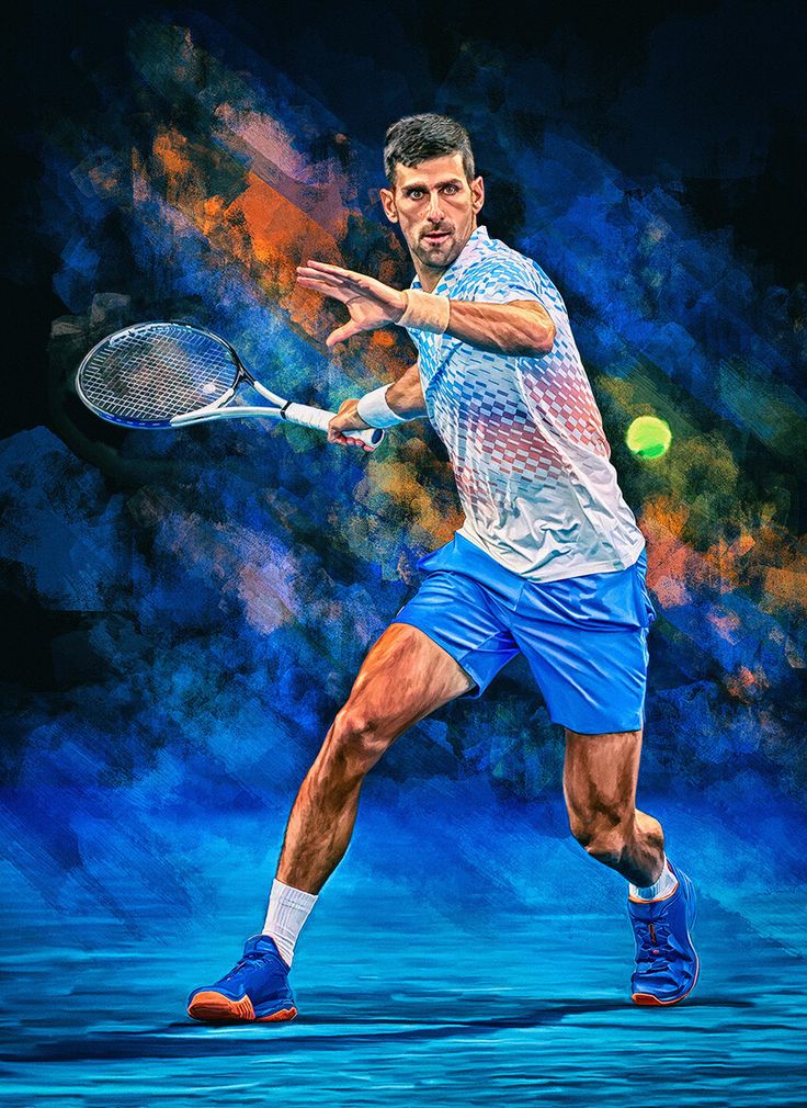 Djokovic wallpaper that’s eye-catching and perfect for fans everywhere