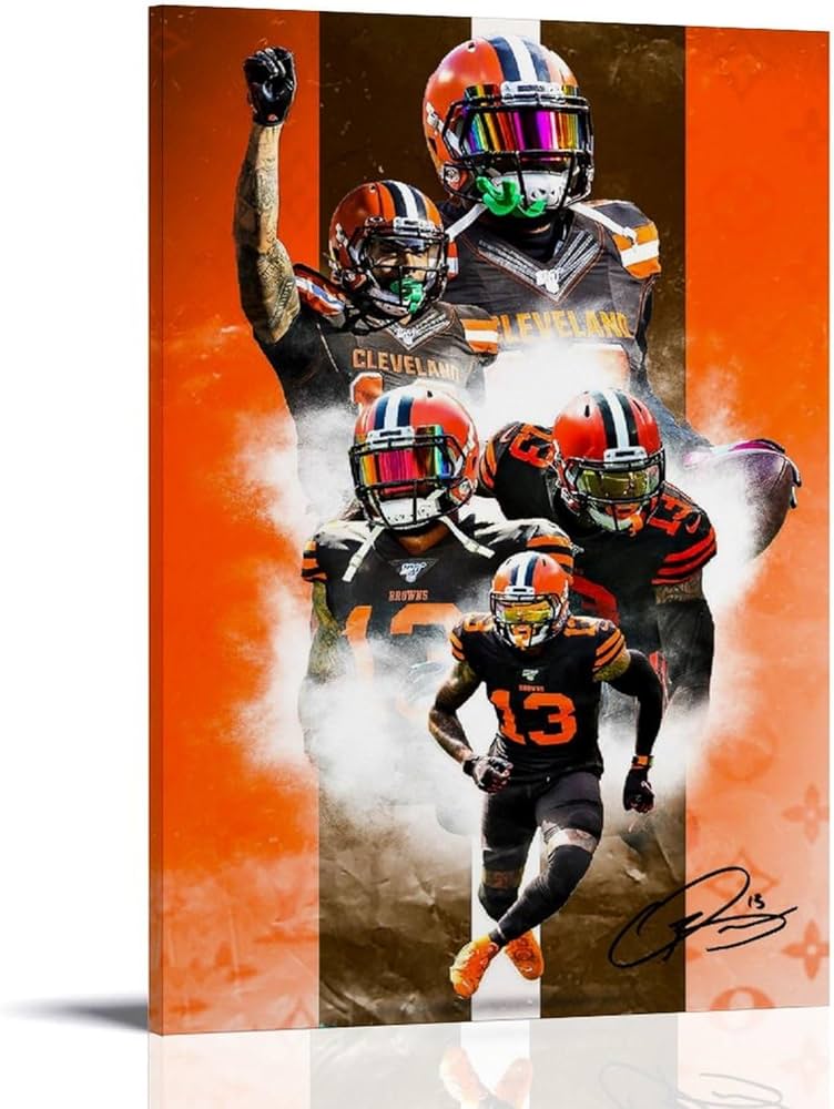 Odell beckham jr poster stylish designs to elevate your space