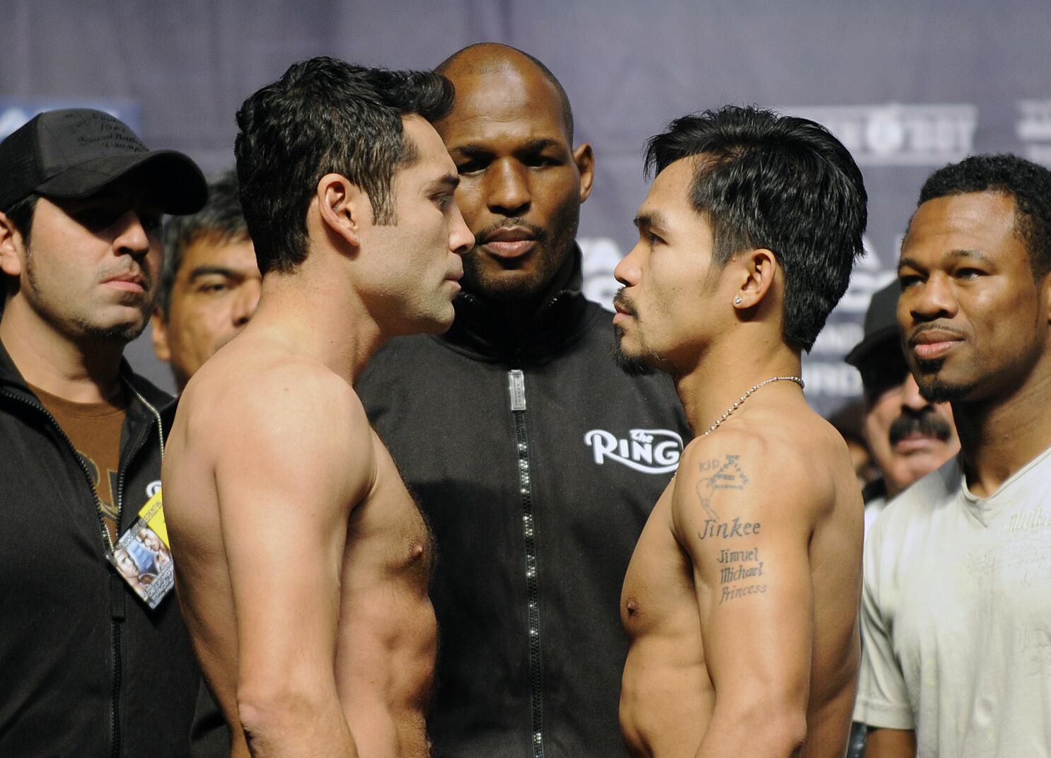 Oscar de la hoya weigh in committed to showcasing his athleticism