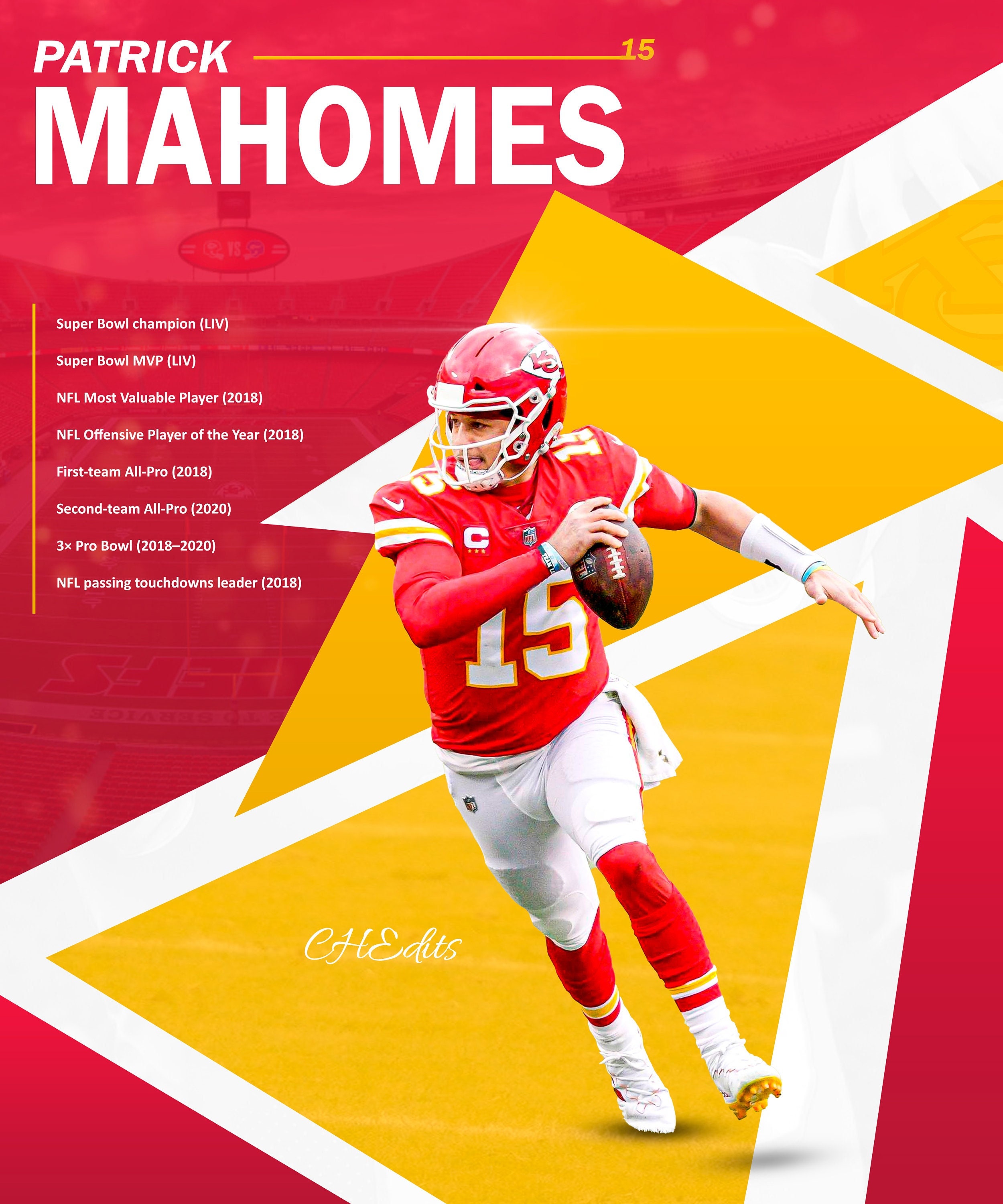 Patrick mahomes graphic perfect for every sports fan and collector