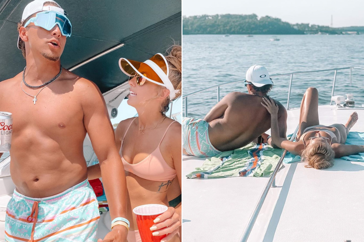 Unstoppable patrick mahomes boat pictures that capture his joy