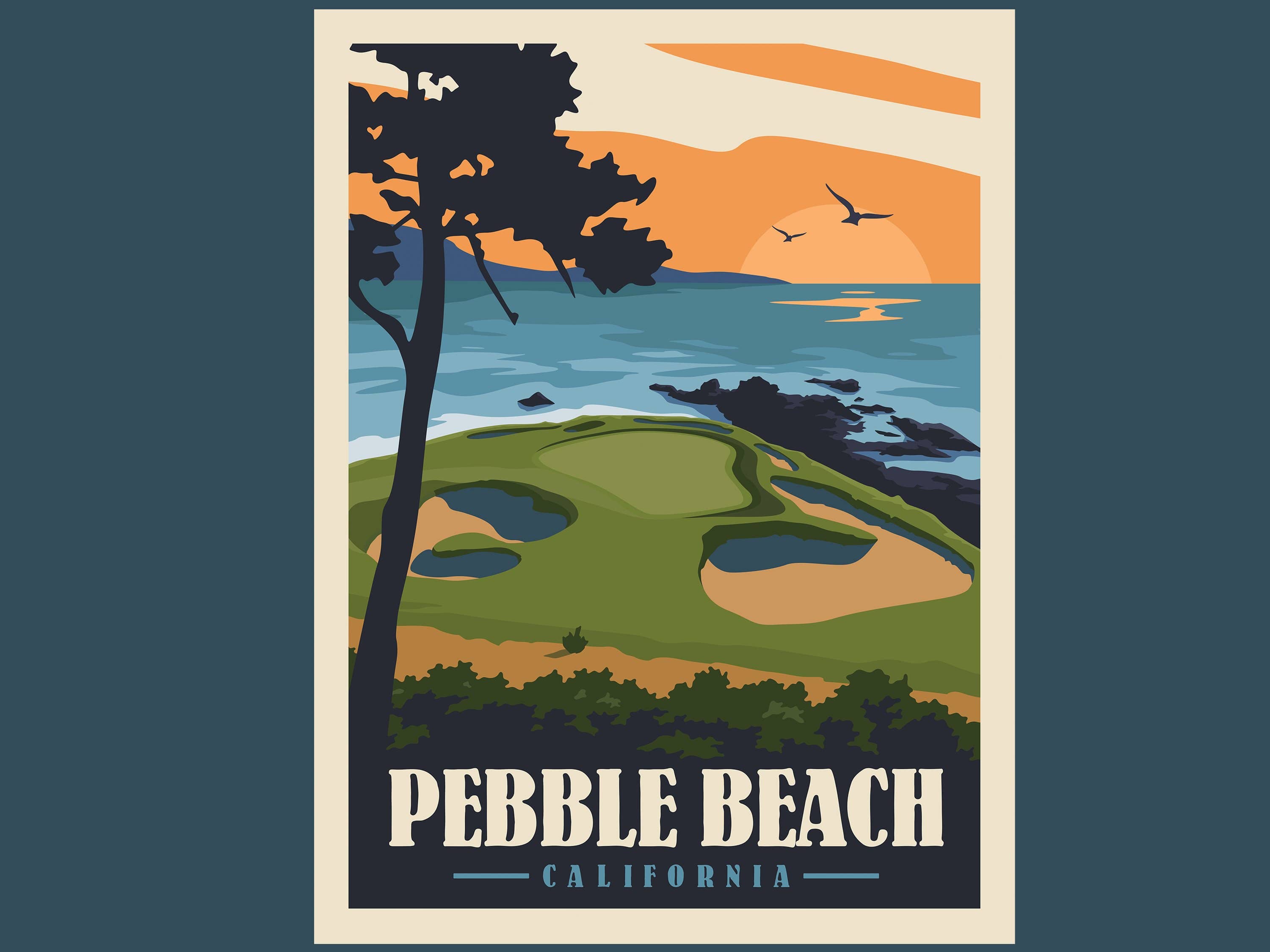 Pebble beach prints that combine beauty with functional art pieces