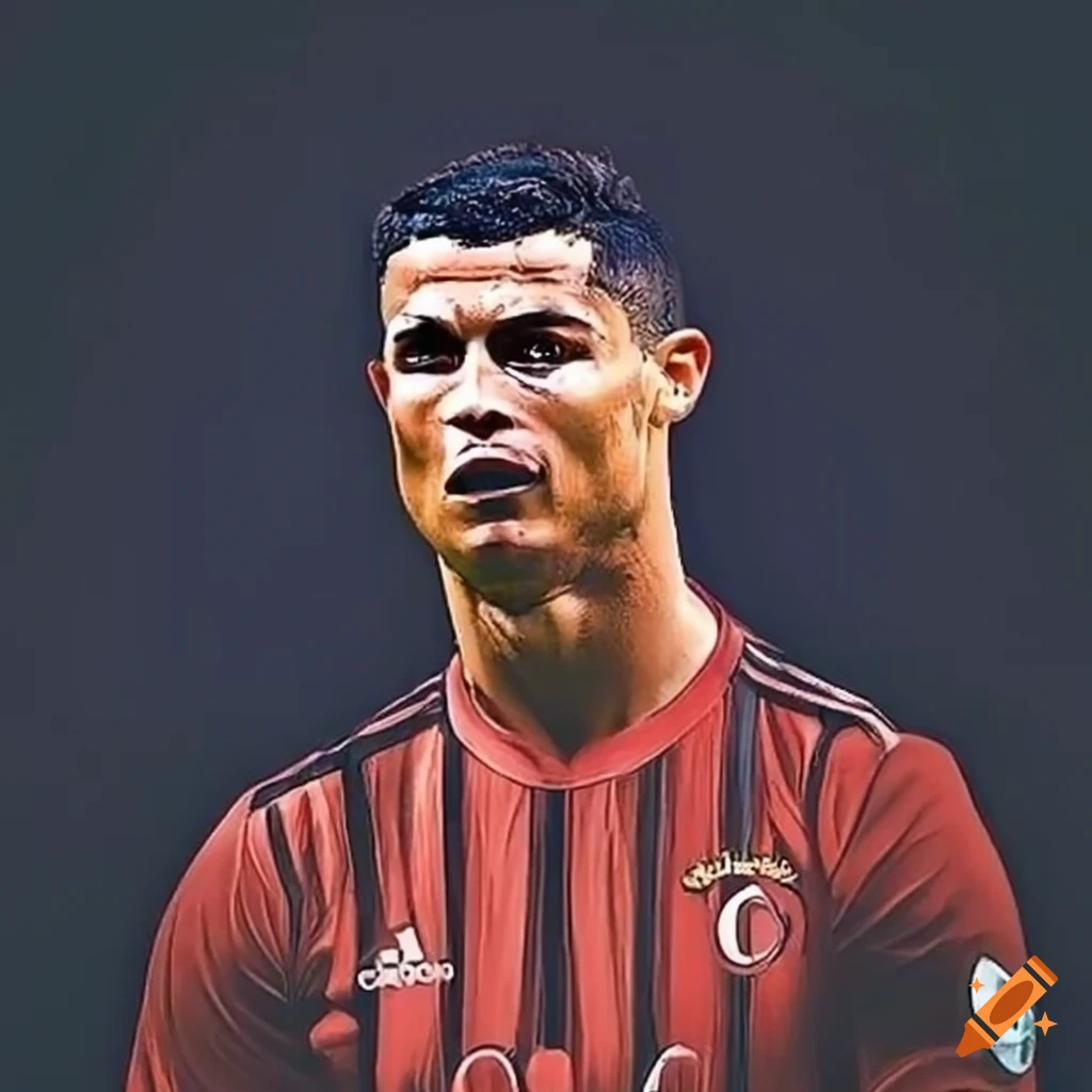A picture of cristiano ronaldo committed to achieving greatness
