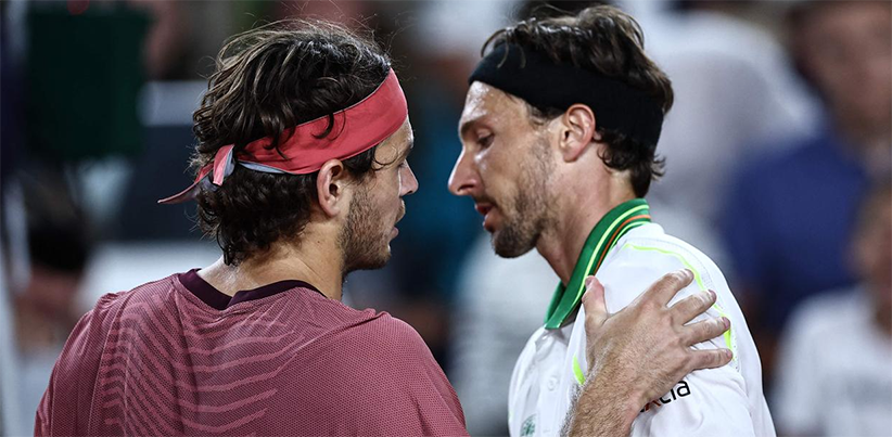 Fritz rinderknech shines sleekly on the tennis court and beyond