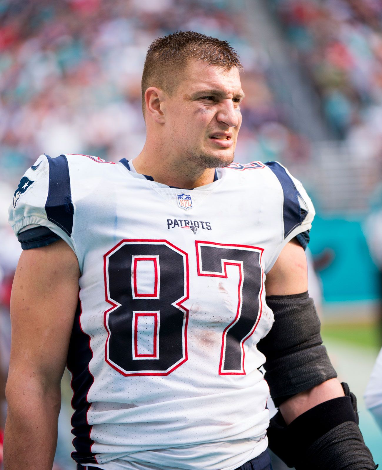 Pictures of rob gronkowski showcasing his mighty athleticism and spirit