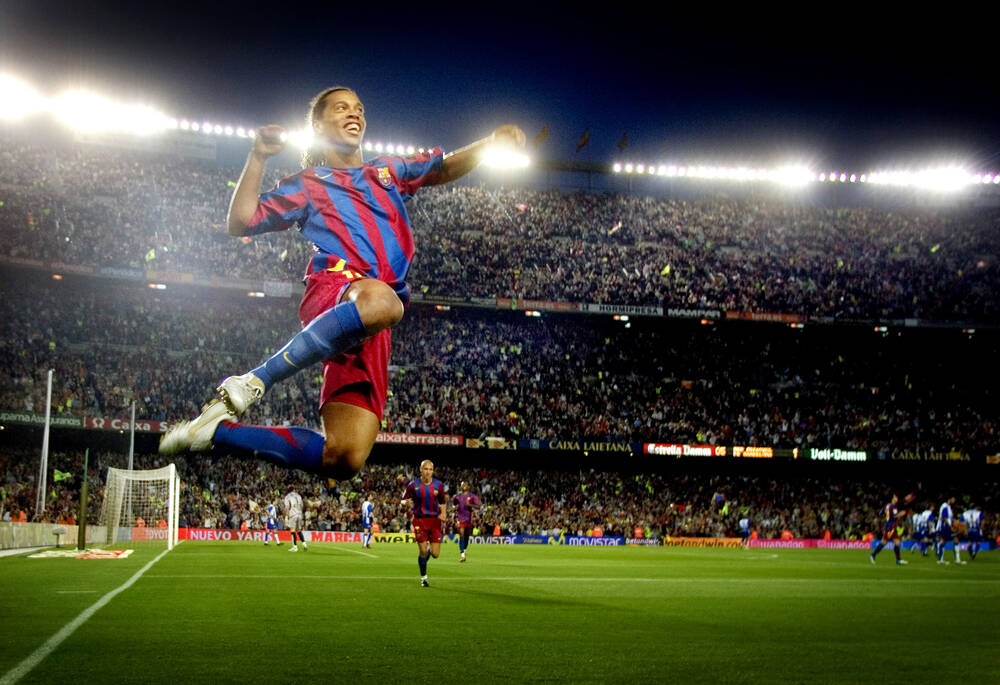 Ronaldinho celebration inspires a fearless spirit in football fans