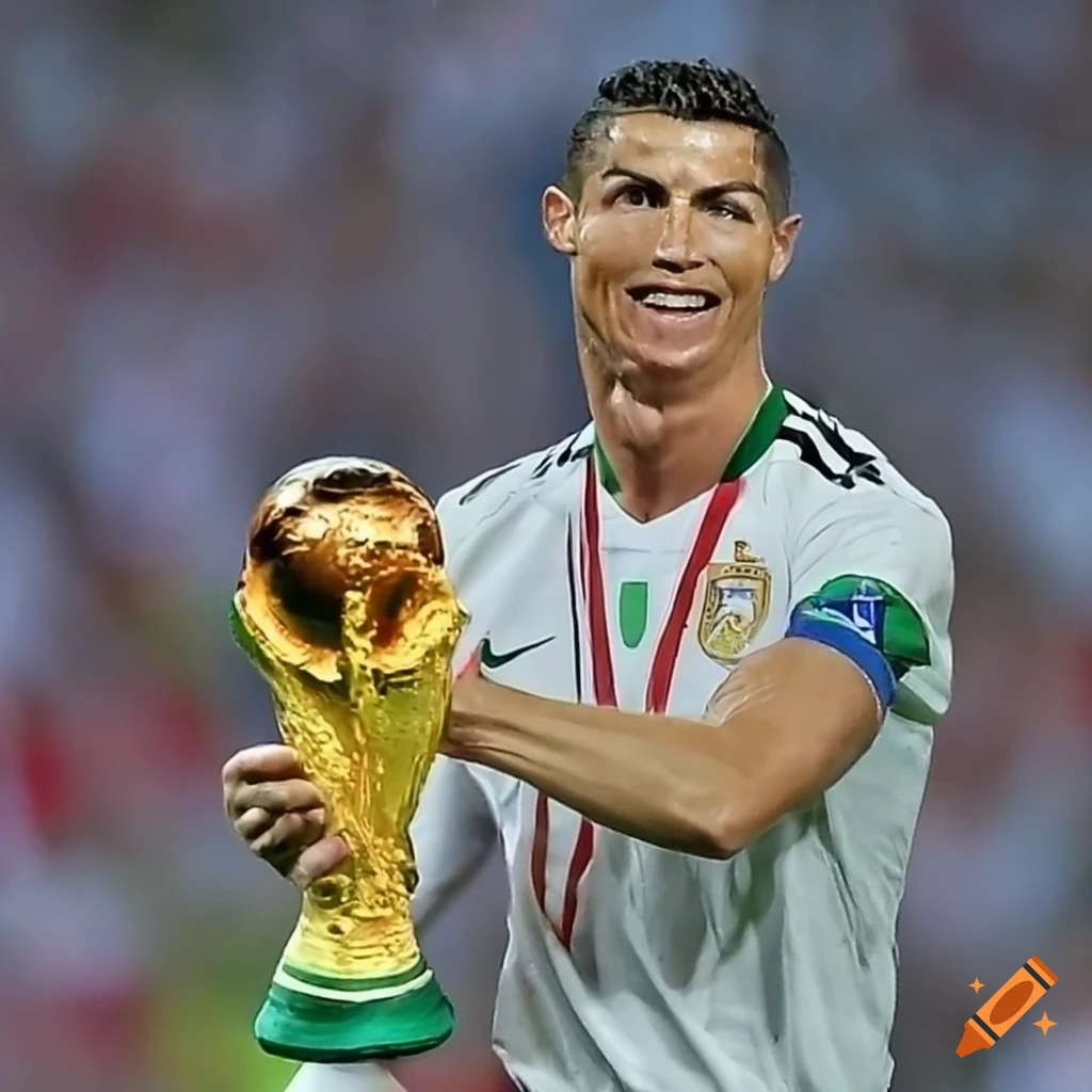 Ronaldo world cup trophy synergetic moments of glory and triumph