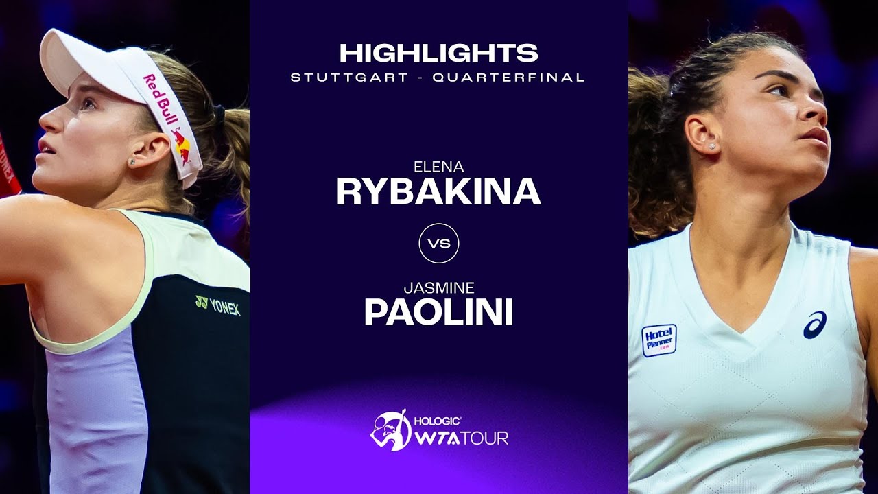 Jasmine paolini vs elena rybakina courageous showdown in tennis