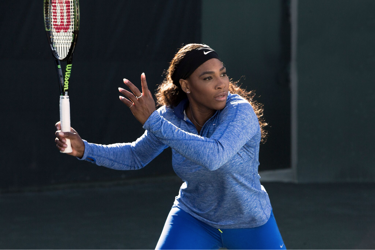 Fast-paced analysis of serena williams’ powerful forehand technique