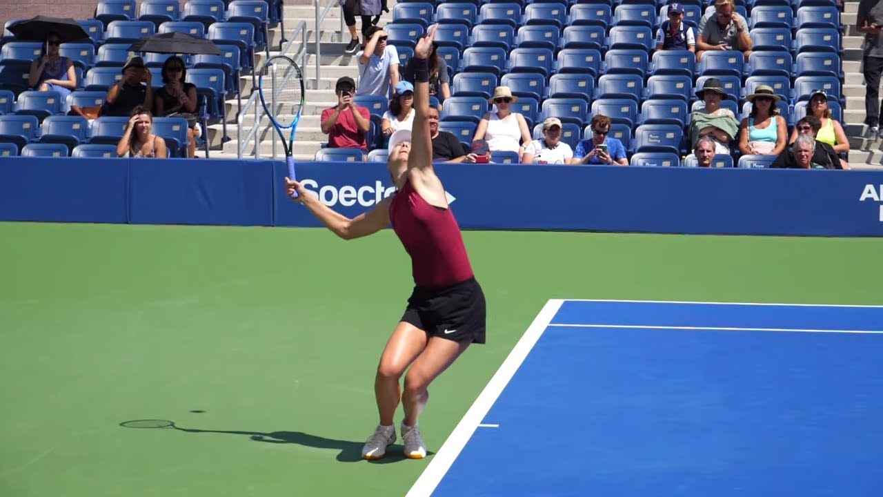 Maria sharapova’s serve showcased her resilient power on the court