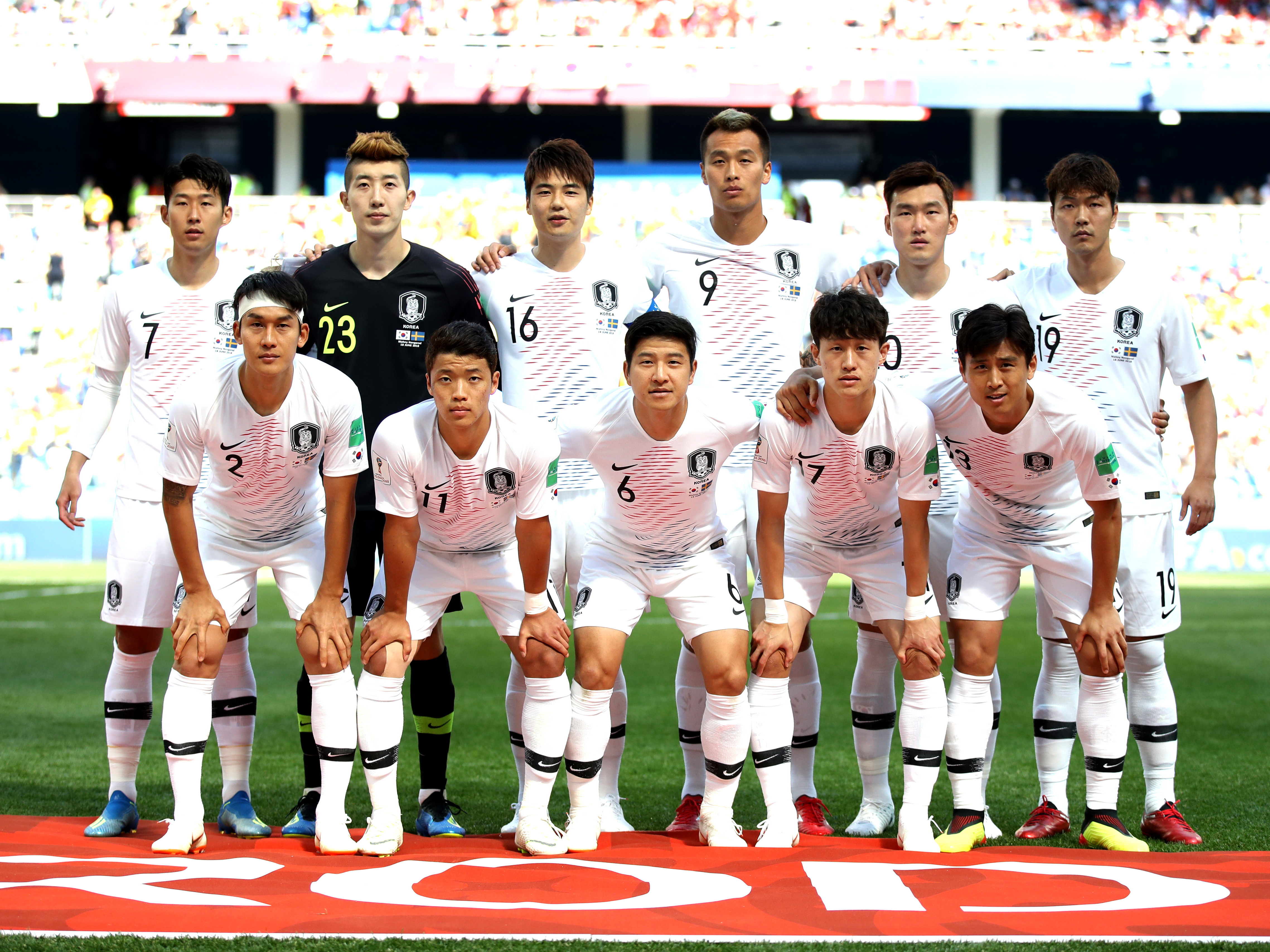 Sporty south korea football squad ready to take on the world stage