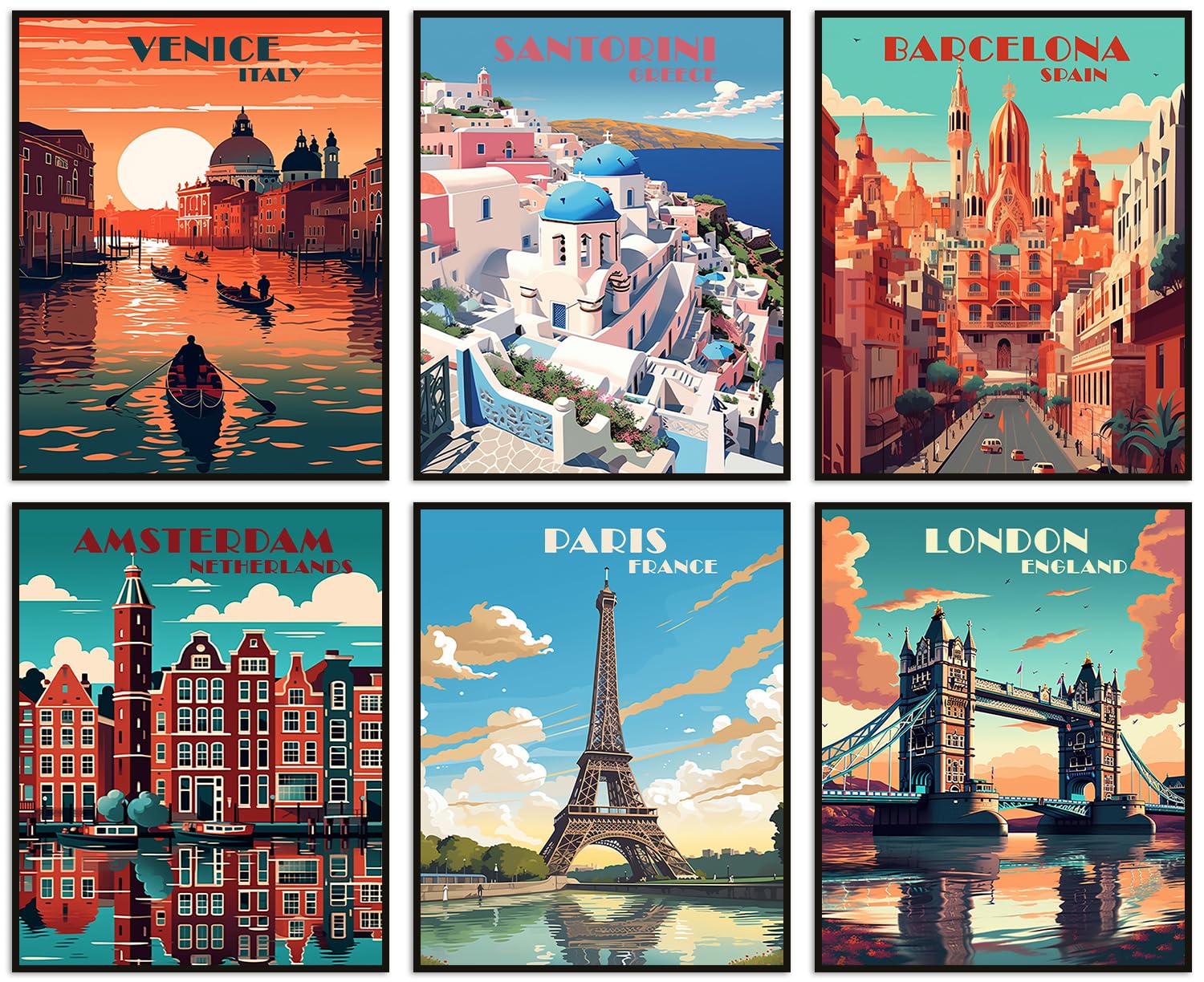 Posters with pictures capturing record-breaking sports moments