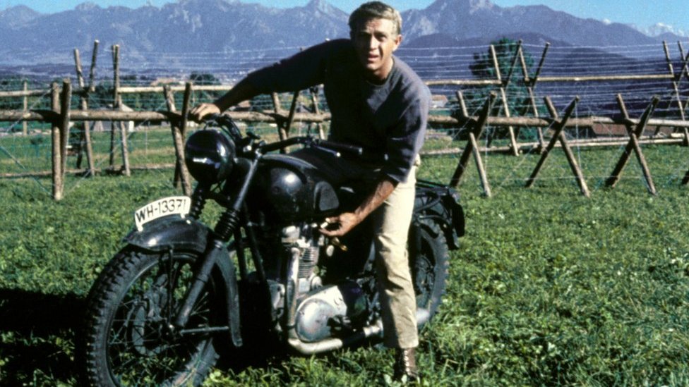 Creative journey with steve mcqueen in the great escape motorcycle